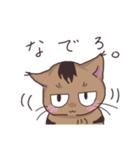ゆるい茶毛猫（個別スタンプ：21）