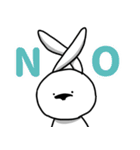 あまり表情が変わらないうさぎさん（個別スタンプ：2）