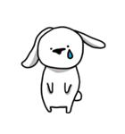 あまり表情が変わらないうさぎさん（個別スタンプ：7）
