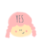 ふわふわふれんずちゃん（個別スタンプ：3）