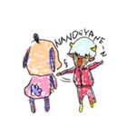 骨ぐるみたち。らくがきver.（個別スタンプ：13）