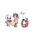 骨ぐるみたち。らくがきver.（個別スタンプ：32）