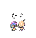 骨ぐるみたち。らくがきver.（個別スタンプ：34）