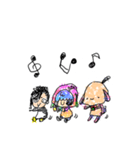 骨ぐるみたち。らくがきver.（個別スタンプ：35）