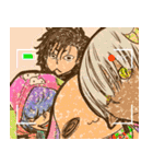 骨ぐるみたち。らくがきver.（個別スタンプ：40）