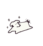 ゆる白いぬ（個別スタンプ：9）