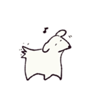 ゆる白いぬ（個別スタンプ：12）