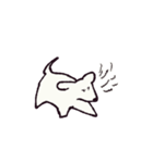 ゆる白いぬ（個別スタンプ：20）