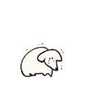 ゆる白いぬ（個別スタンプ：21）
