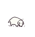 ゆる白いぬ（個別スタンプ：22）