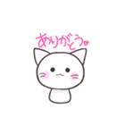 しんぷるしろねこすたんぷ（個別スタンプ：10）