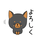 うちのしろくろわんこ。（個別スタンプ：9）