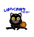 黒猫のバスケットボール（個別スタンプ：19）