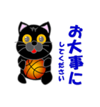 黒猫のバスケットボール（個別スタンプ：25）