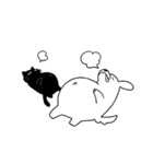 もっと仲良しのいぬとねこ（個別スタンプ：3）