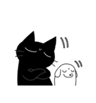 もっと仲良しのいぬとねこ（個別スタンプ：4）