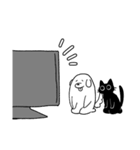 もっと仲良しのいぬとねこ（個別スタンプ：34）