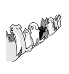 もっと仲良しのいぬとねこ（個別スタンプ：35）