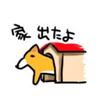 都会家族のやり取り犬スタンプ（個別スタンプ：16）