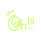 ぐるぐる文字スタンプ（個別スタンプ：7）
