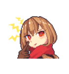 動く！ドット絵★感情表現全力女子・2（個別スタンプ：2）