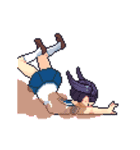 動く！ドット絵★感情表現全力女子・2（個別スタンプ：13）