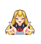 動く！ドット絵★感情表現全力女子・2（個別スタンプ：16）