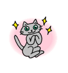 猫観察えにっき・ロシアンブルー第3弾（個別スタンプ：24）