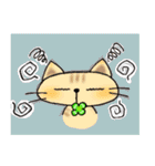 幸せにゃんこ達の日常スタンプ（個別スタンプ：24）