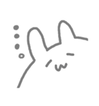 はみ出しうさぎ（個別スタンプ：1）