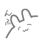 はみ出しうさぎ（個別スタンプ：4）