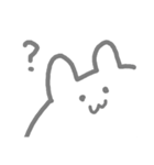 はみ出しうさぎ（個別スタンプ：7）