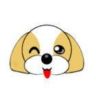 表情豊かなシーズー犬（個別スタンプ：7）