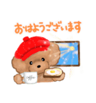 プードルのキャスケット（個別スタンプ：3）