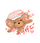 プードルのキャスケット（個別スタンプ：9）