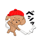 プードルのキャスケット（個別スタンプ：31）
