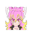 赤毛の猫耳女の子スタンプ（個別スタンプ：11）