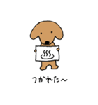 ダックスフンドの日常使い向けスタンプ（個別スタンプ：9）