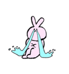 元気で表情豊かなうさぎさん（個別スタンプ：3）