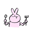 元気で表情豊かなうさぎさん（個別スタンプ：12）