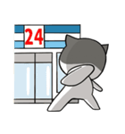 とても無口な猫。（個別スタンプ：4）