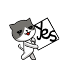 とても無口な猫。（個別スタンプ：7）