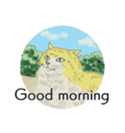それぞれの猫 (英語)（個別スタンプ：1）