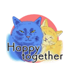 それぞれの猫 (英語)（個別スタンプ：34）