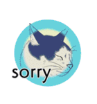 それぞれの猫 (英語)（個別スタンプ：36）