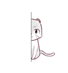 麦わらにゃんこの文字なしスタンプ（個別スタンプ：7）