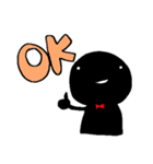 黒いヒト（個別スタンプ：1）