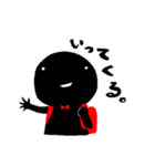 黒いヒト（個別スタンプ：11）