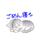 サバトラねこのスタンプ（個別スタンプ：9）