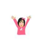 ピンクのよしみ（個別スタンプ：3）